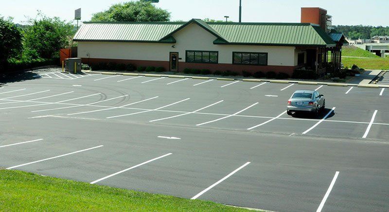 Parking Lot Paving with Markings