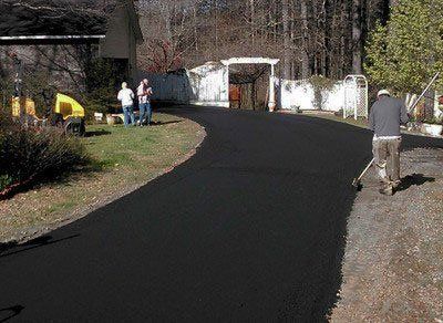 Installation of New Asphalt on Driveways