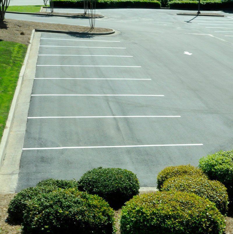 Commercial Paving with Landscaping