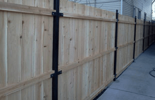 Simple wooden fence