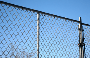 Simple chain link fence