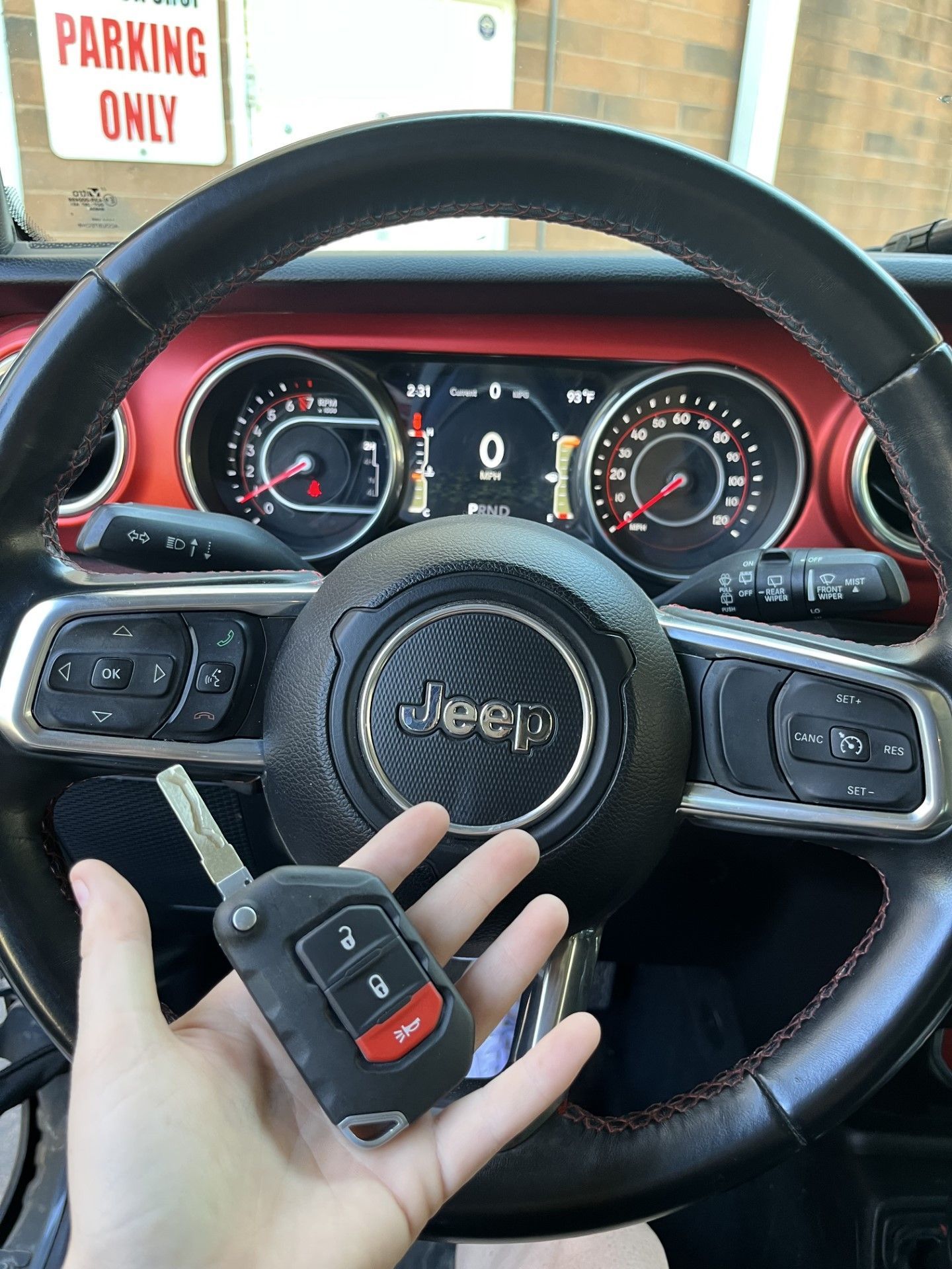 Jeep automotive keys