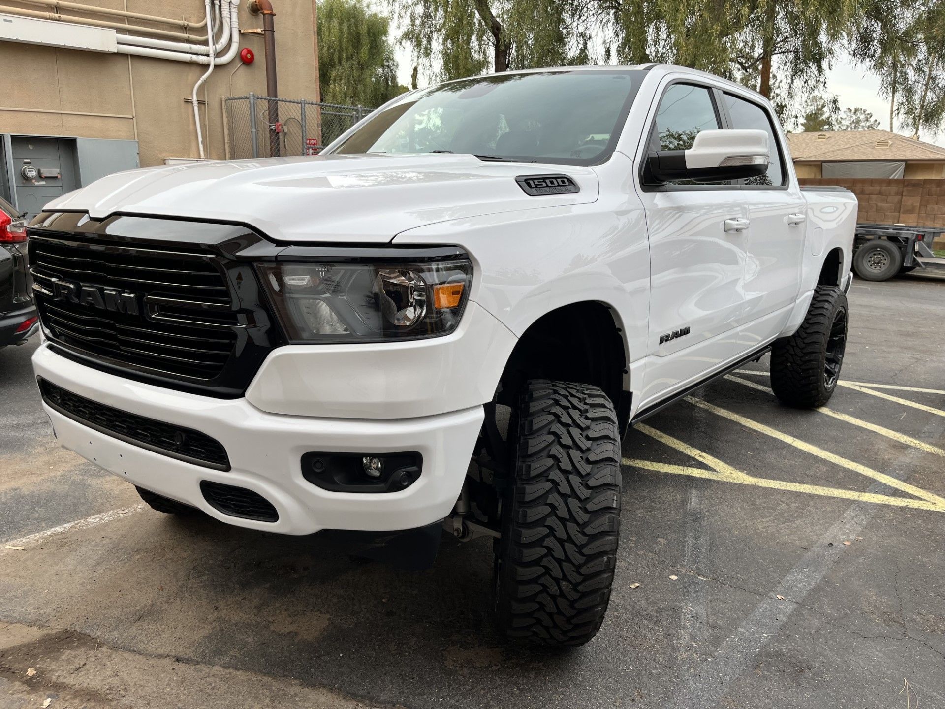 White Ram pickup truck