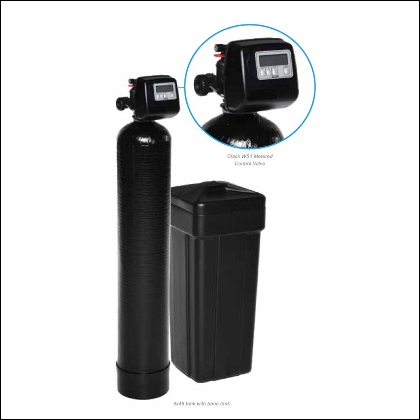 Water softener with 64,000 grain