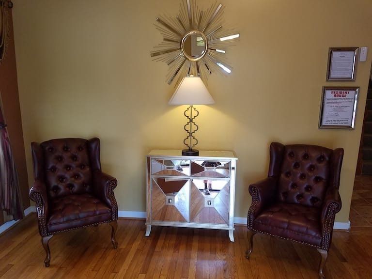 Two chairs in the room