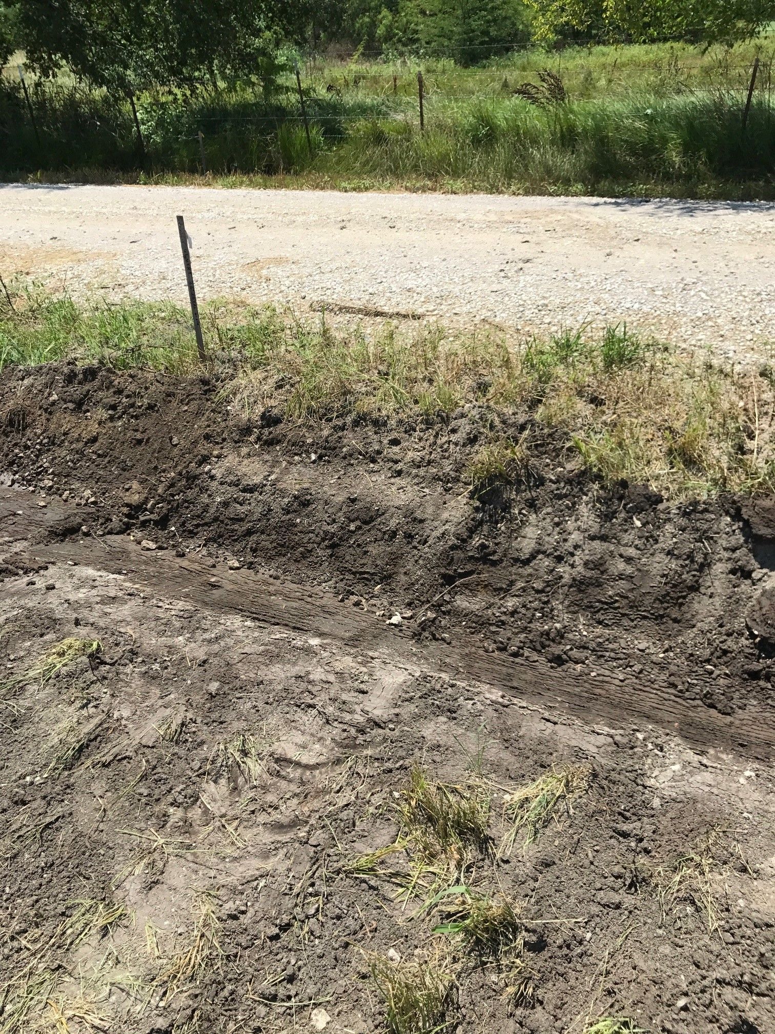 Carrolls grading dirt