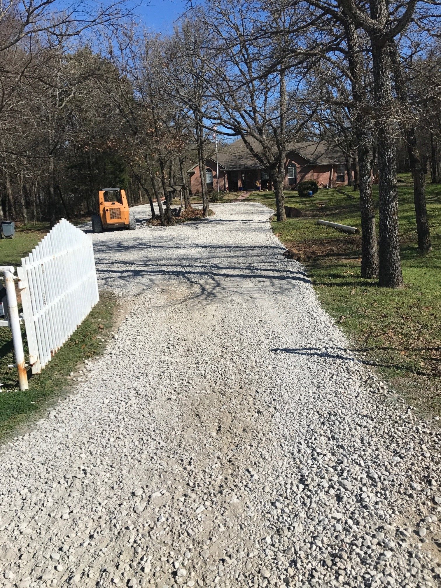 Gravel driveway