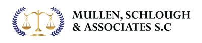 Logo of Mullen, Schlough & Associates S.C. featuring scales of justice symbol.