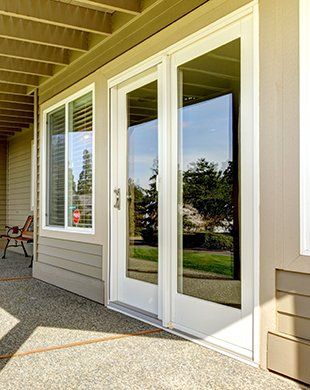 Dual pane sliding glass door