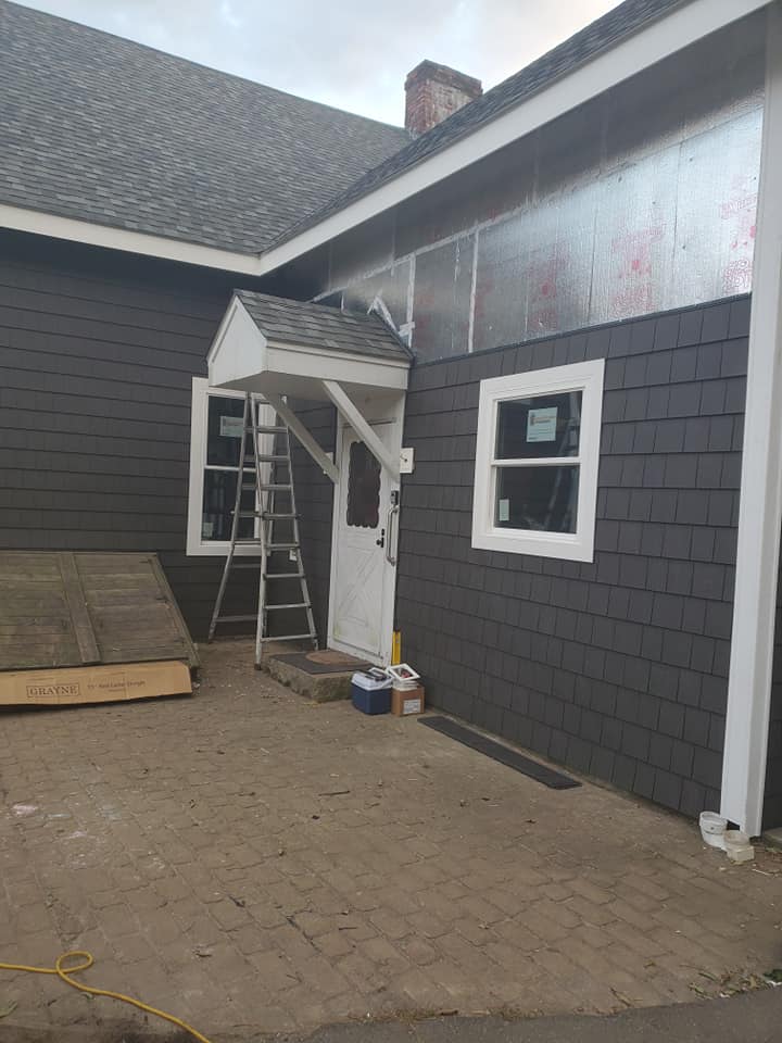 exterior siding renovated