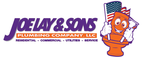 The logo for joe lay & sons plumbing company llc