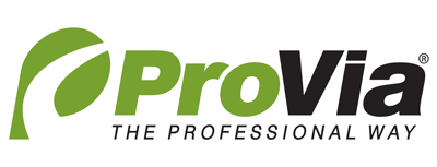 ProVia logo with a green leaf design and the words 