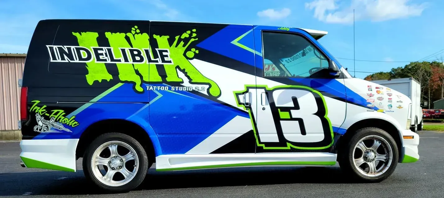 Race van with 