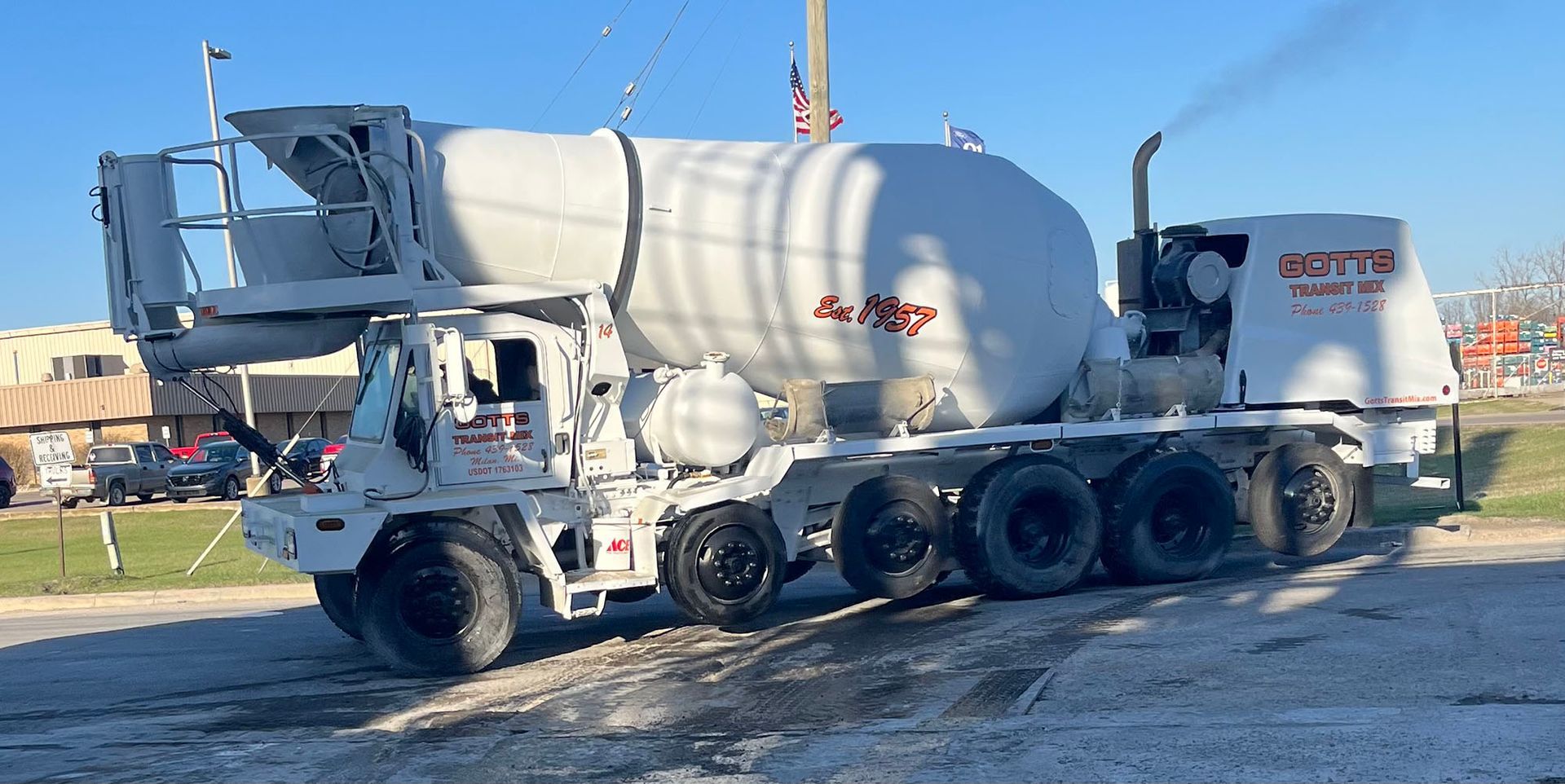 Concrete mix truck