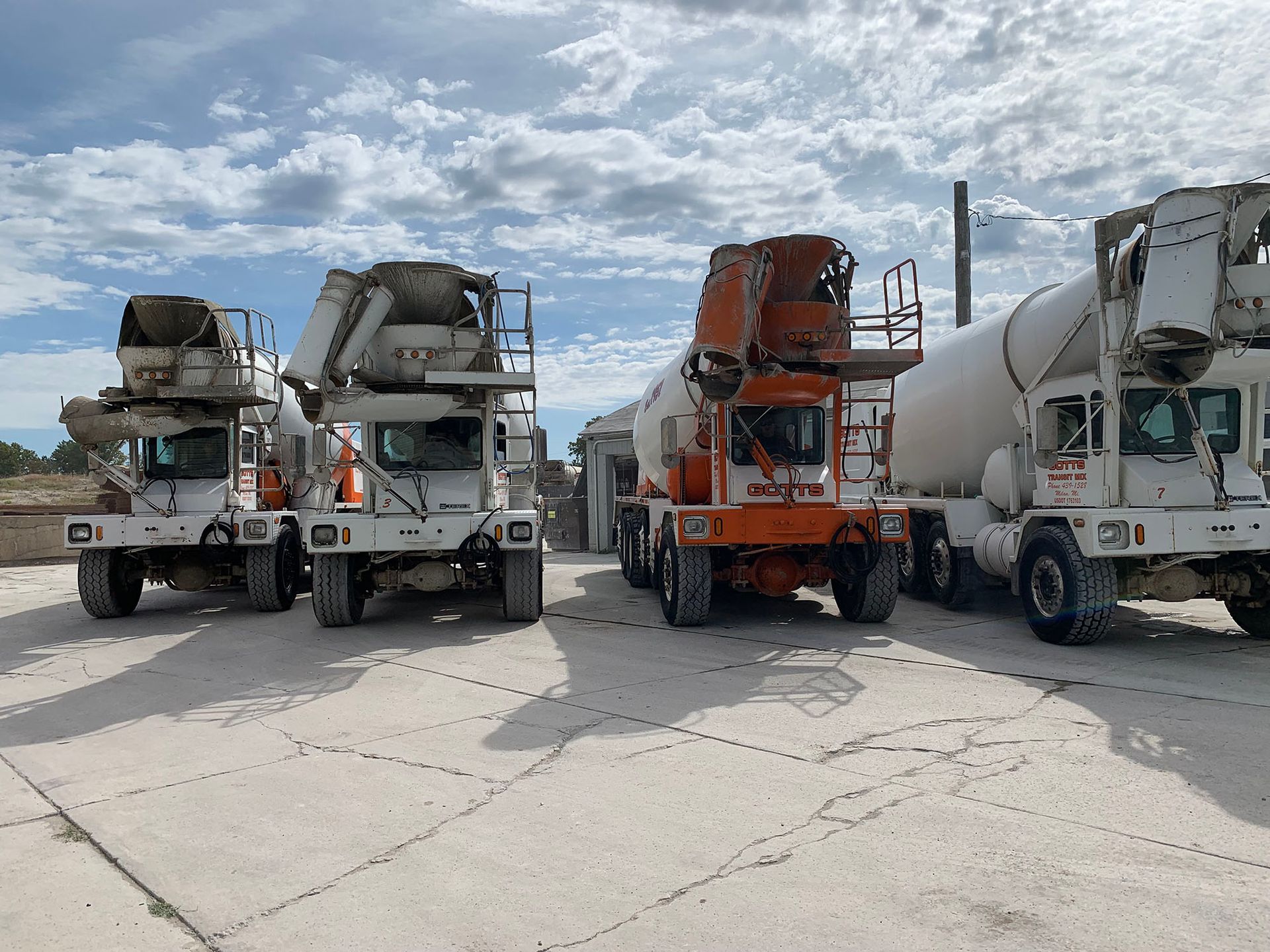 Concrete mix truck