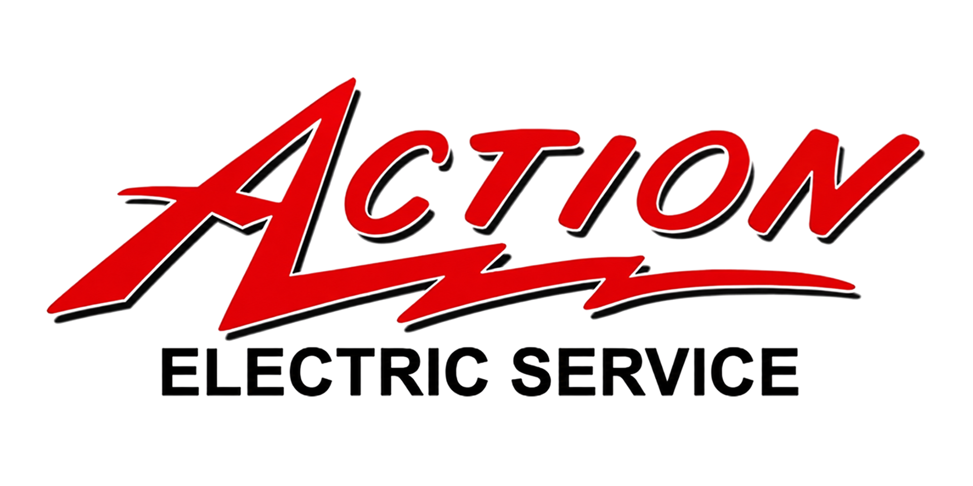 Bob Bishop's Action Electric Service logo in black and red text