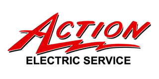 Bob Bishop's Action Electric Service logo in black and red text