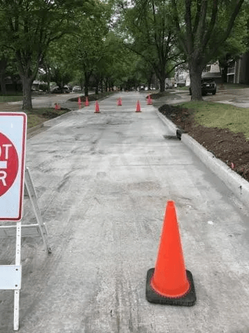 Driveway construction