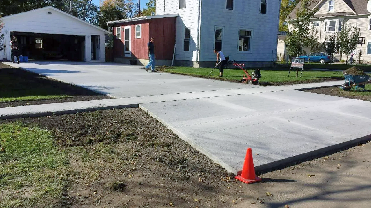 Driveway construction