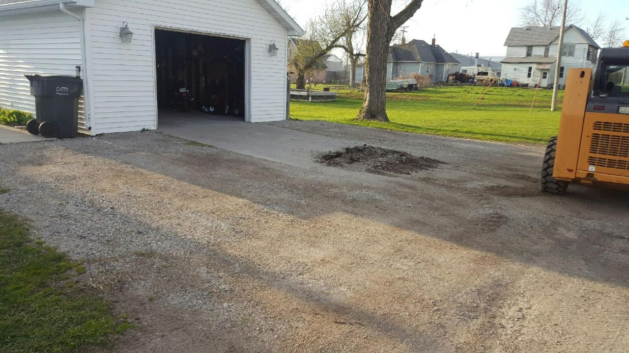 Driveway construction