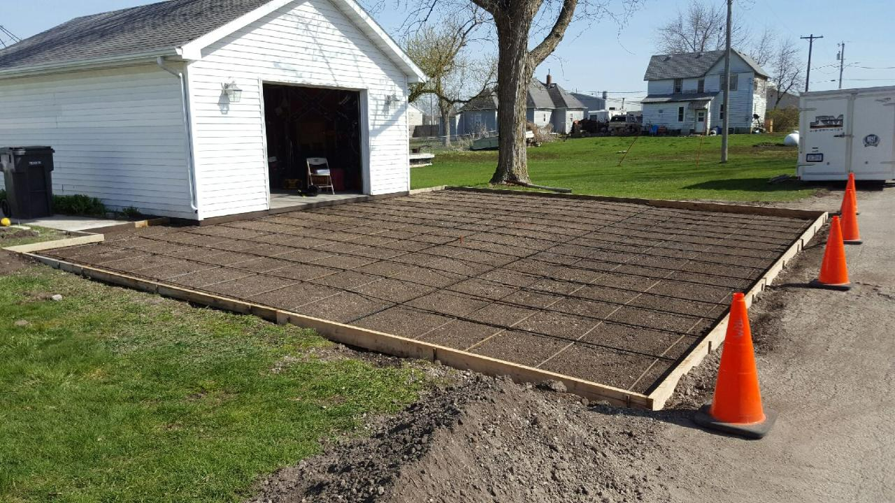 Driveway construction