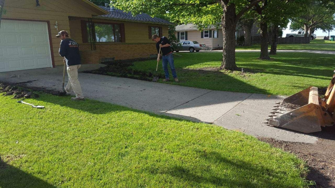 Driveway construction