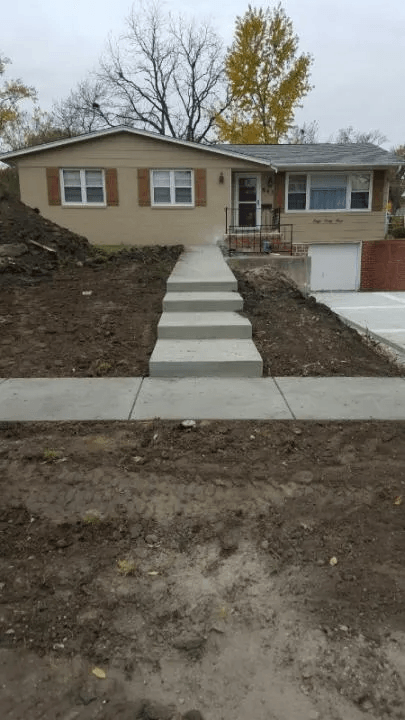 Residential sidewalk