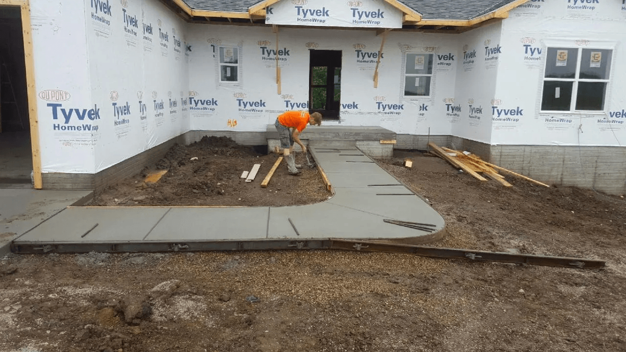 Sidewalk construction