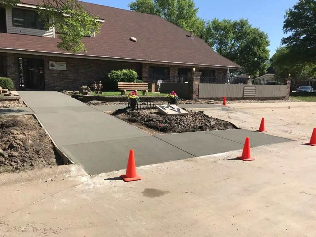 Sidewalk construction