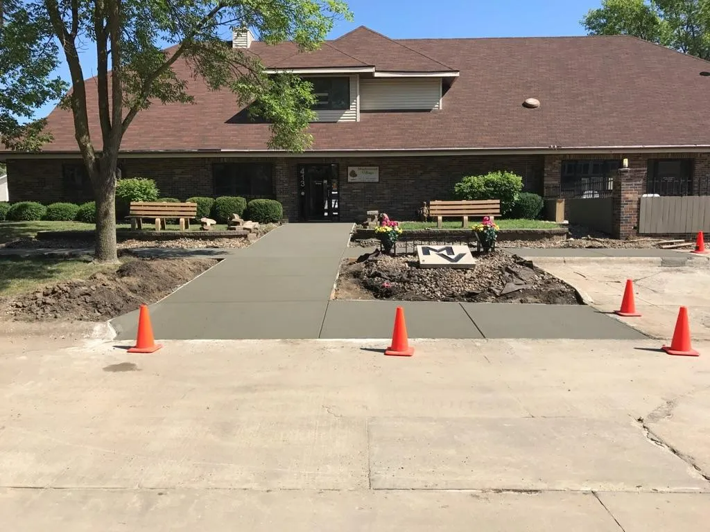 Sidewalk construction