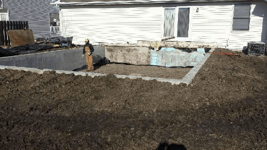 Poured wall construction