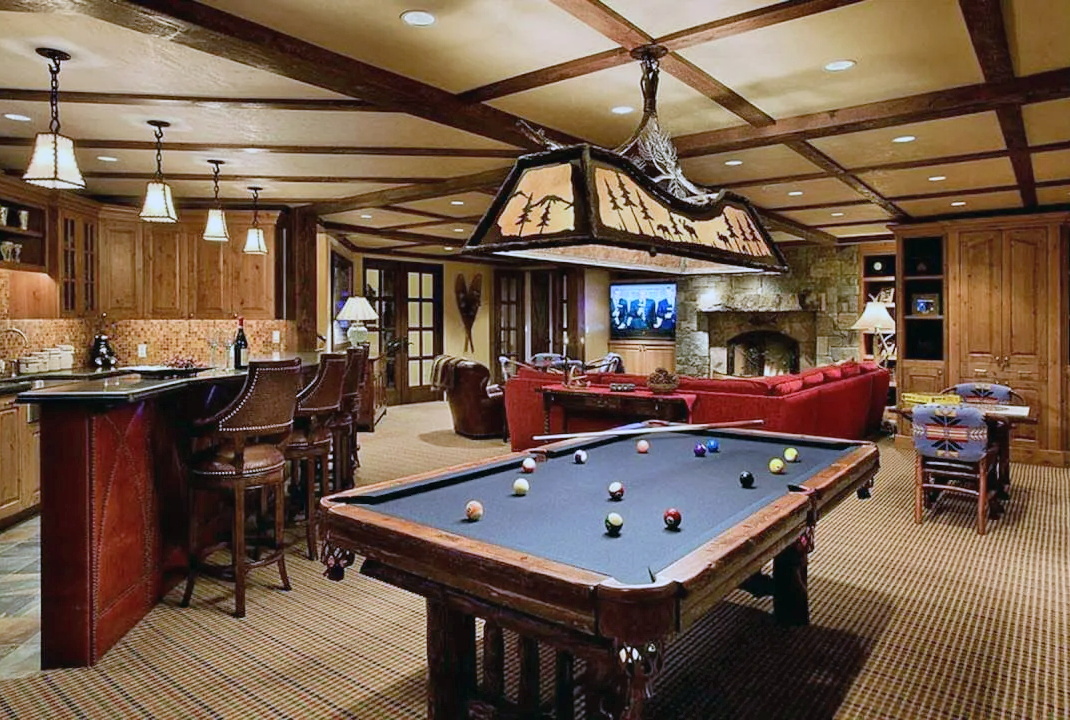 Basement leisure area