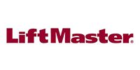 LiftMaster logo in dark red text on a white background