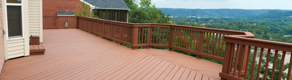 wooden deck fences