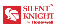 Silent Knight by Honeywell logo with red shield icon and white text