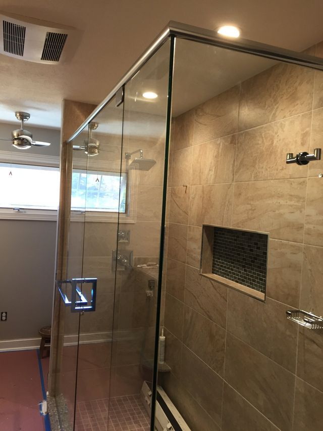 Custom shower door