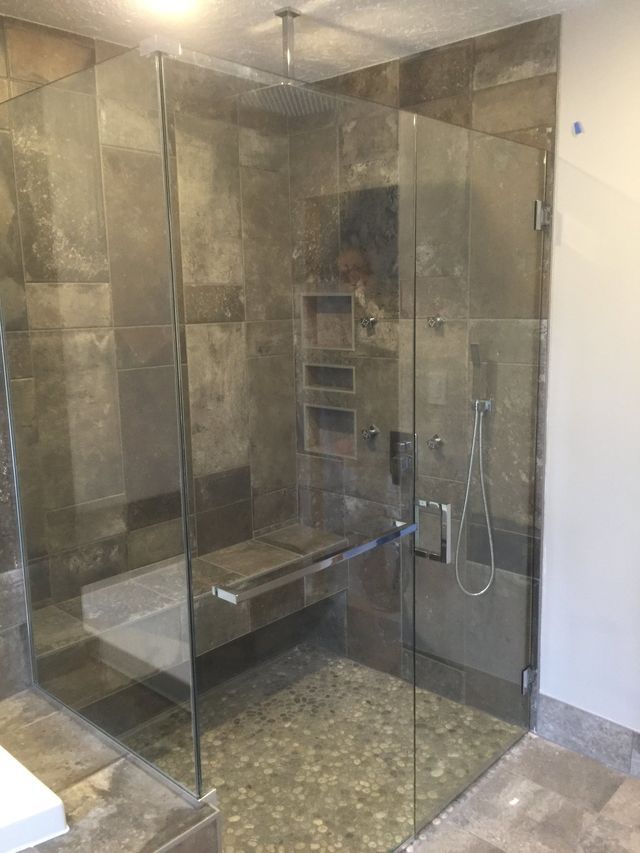 Custom shower door