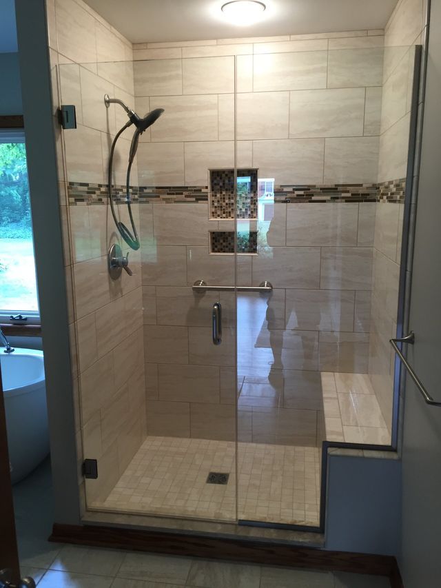 Custom shower door