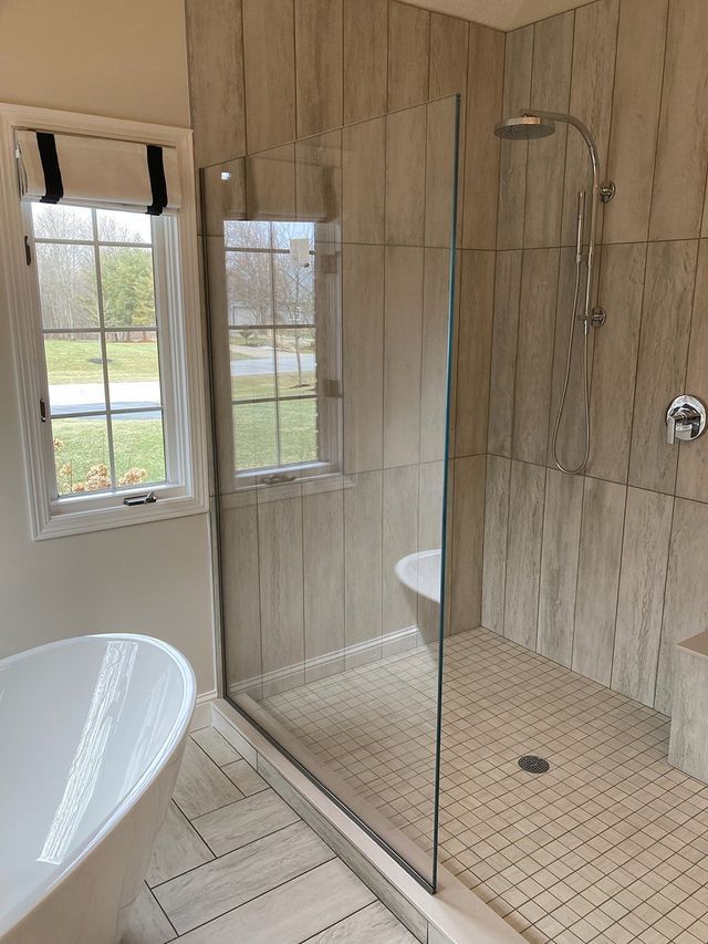 Custom shower door