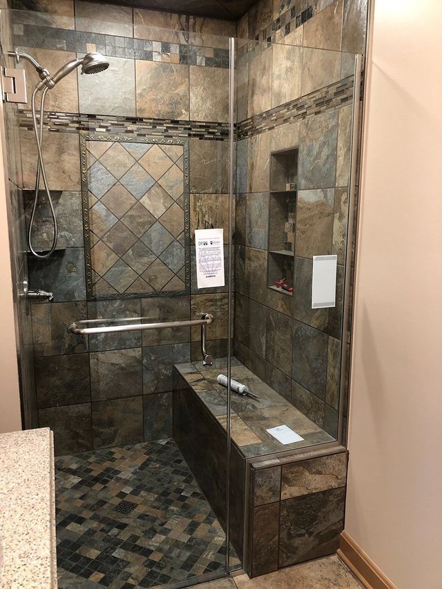 Custom shower door