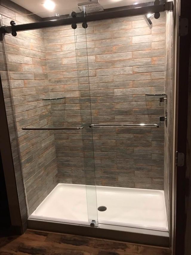 Custom shower door