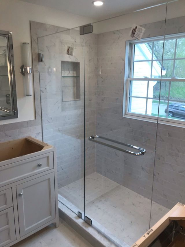 Custom shower door