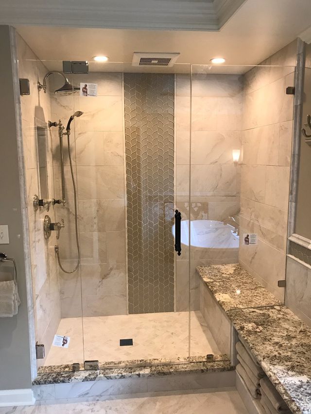 Custom shower glass
