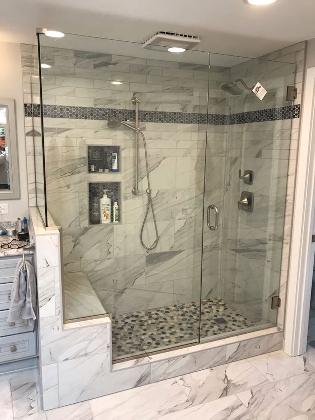 Custom shower door