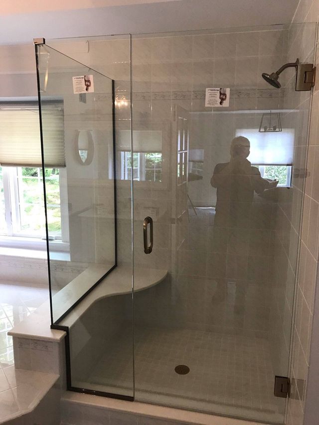 Custom shower door