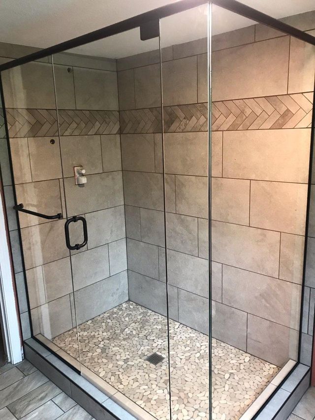 Custom shower door