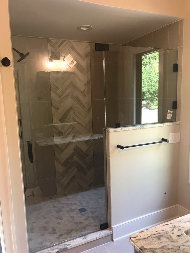 Custom shower door
