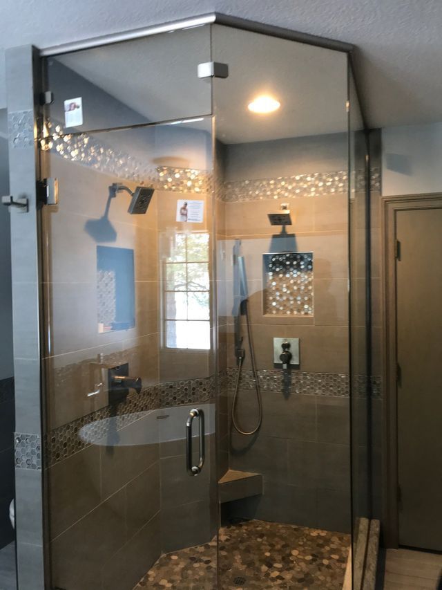 Custom shower door