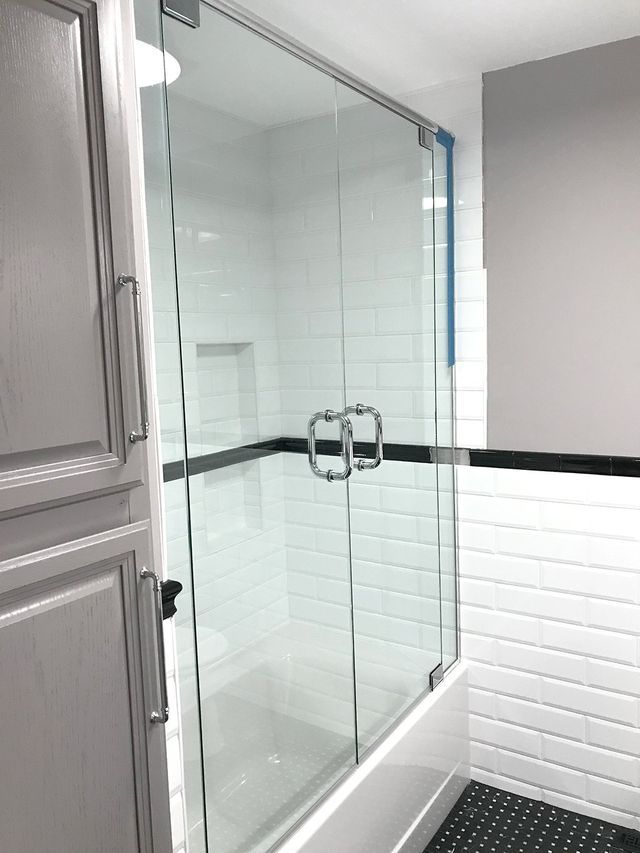 Custom shower door
