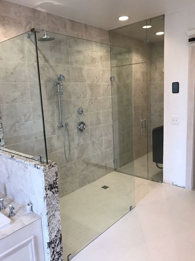 Custom shower door